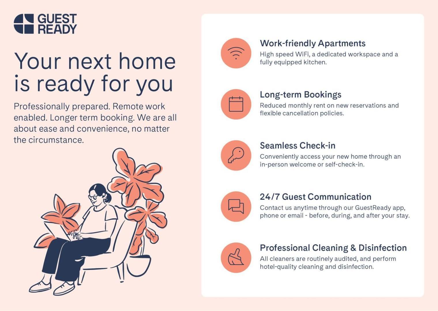 Guestready - Lindo Piso Muy Espacioso En